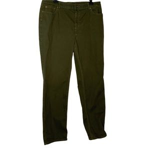 Green sz 14 Charter CLUB Classic jeans pant. Forest green. Size 14